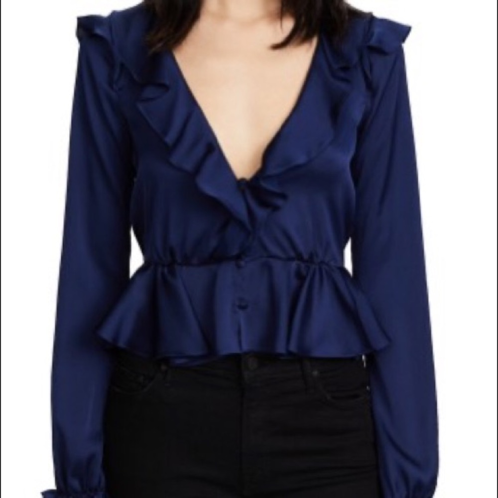 For Love and Lemons Better Open Back Blouse